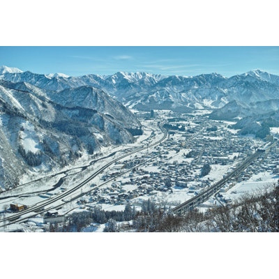 Snow Mountains In Echigo Yuzawa by Chikuwa - Wrapped Canvas Print
