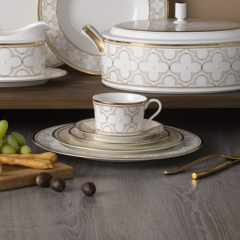Noritake Trefolio Gold 5-Piece Place Setting, Service for 1