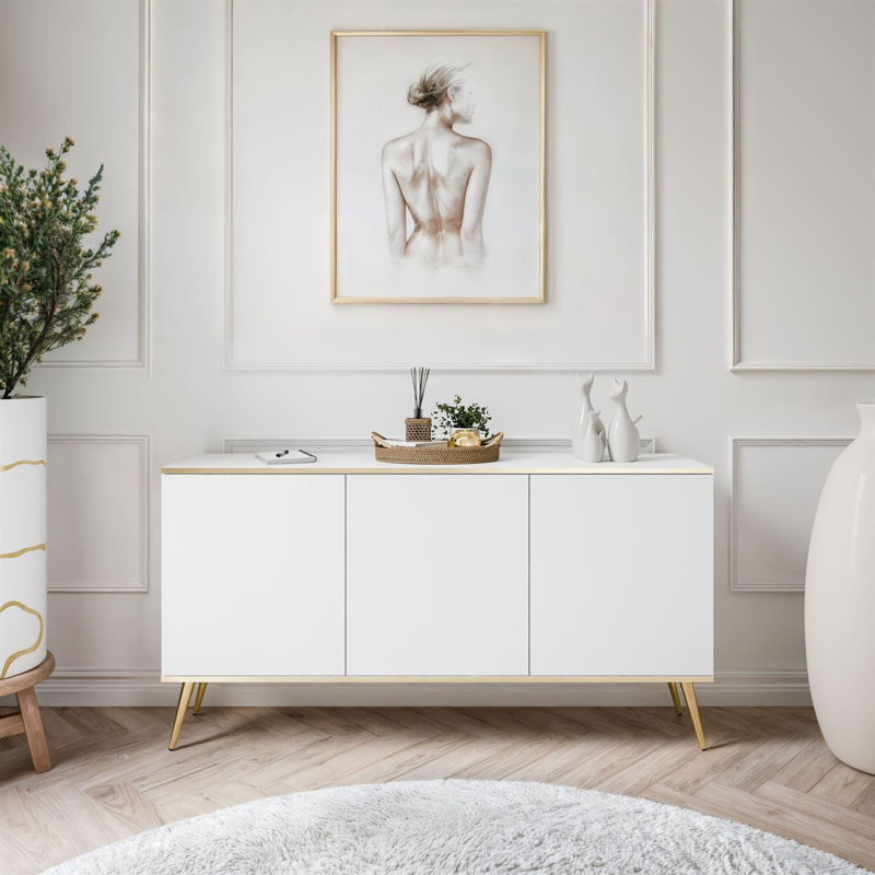 160cm Sideboard, White