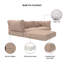 Ensemble de coussins de remplacement pour canapé modulaire intérieur / extérieur, 5 po-1327270041