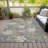 Machine Washable Indoor/Outdoor Cinead ACN1708 Gray Rug-104740249