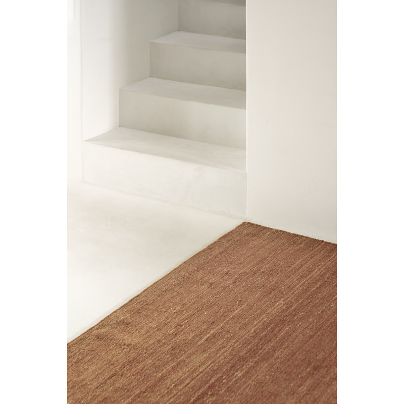 Essentials Wool Area Rug in Brown, Rectangle 6'6.5" x 9'10"