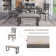 6 - Person Double Pedestal Dining Set