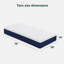 Matelas en mousse viscoélastique réglable 10 po-492988013