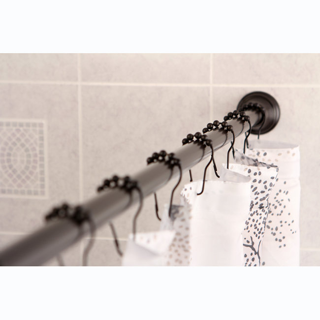 Oil Rubbed Bronze Adjustable Tension Shower Curtain Rod