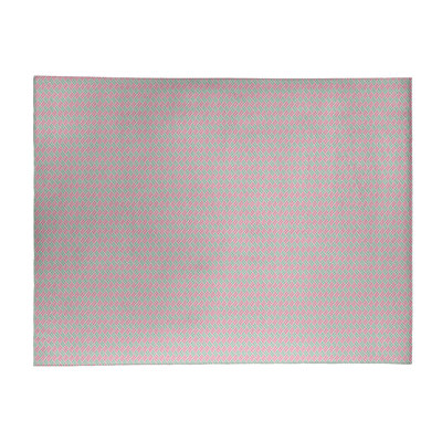 Tapis bleu à rayures losanges