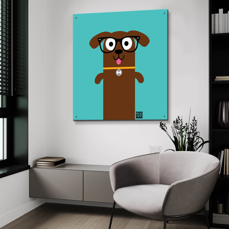 «Bow Wow Dachshund» par Todd Art, H 36 po x l 36 po