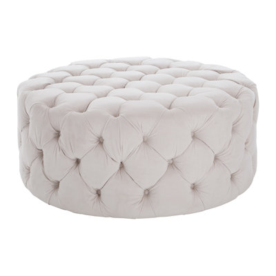 Donnelly 103 cm W Tufted Round Ottoman