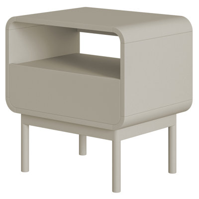 Alphonce 54cm W Solid Wood Bedside Table