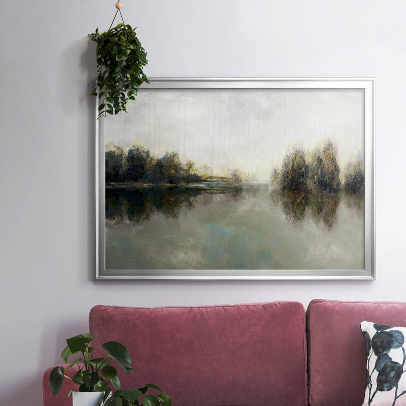 Rainy Sunset, reproduction d'art sur toile, Argent, H 26 po x l 38 po x P 1,5 po