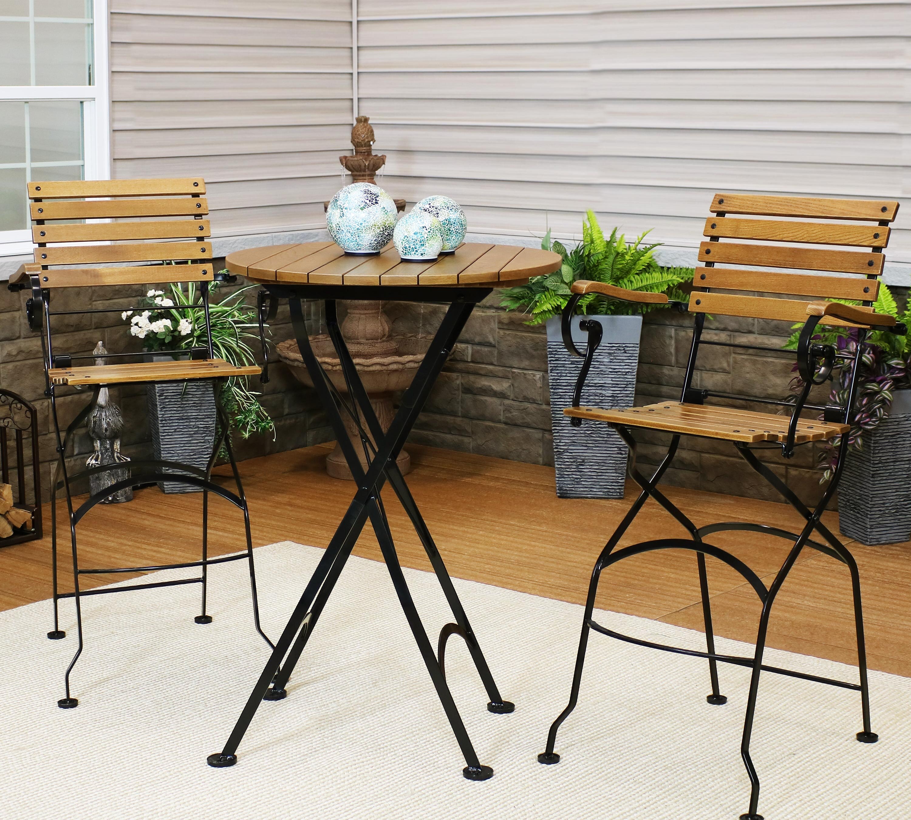 Canora Grey Manthey 2 - Person Round Outdoor Dining Set | Wayfair