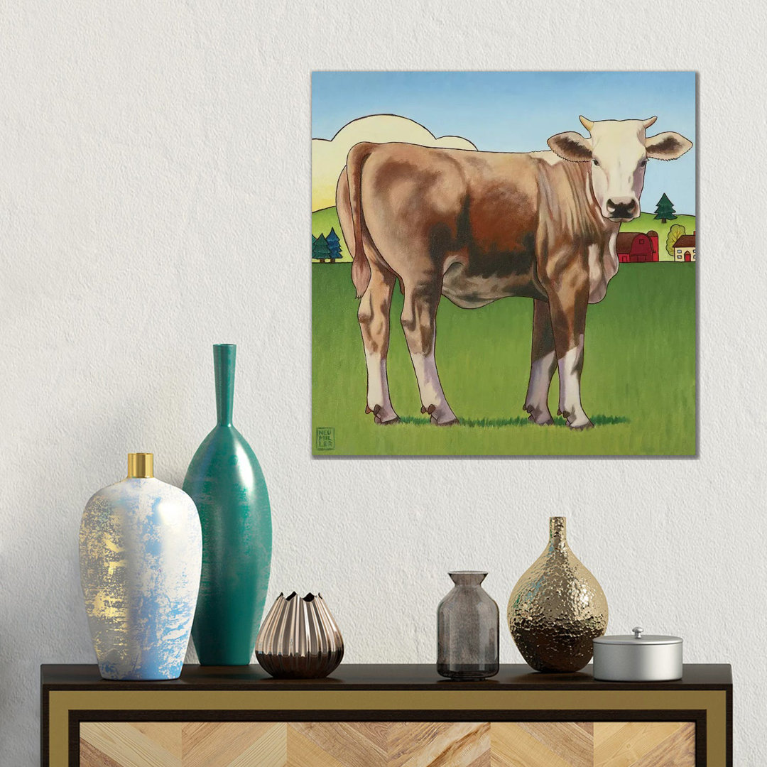 Cow Girl von Stacey Neumiller - Galerie-verpackte Leinwand Giclée auf Leinwand