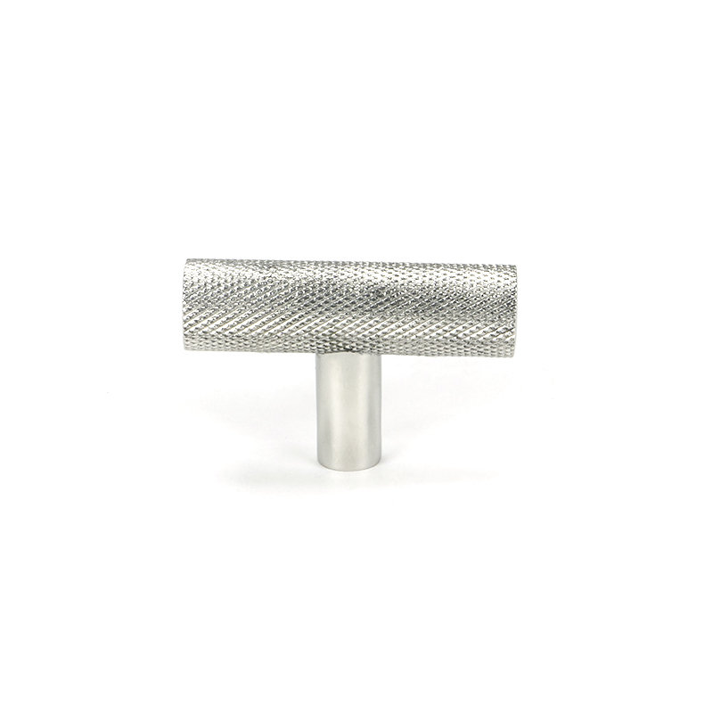 Brompton Cylindrical Knob, Polished Stainless Steel
