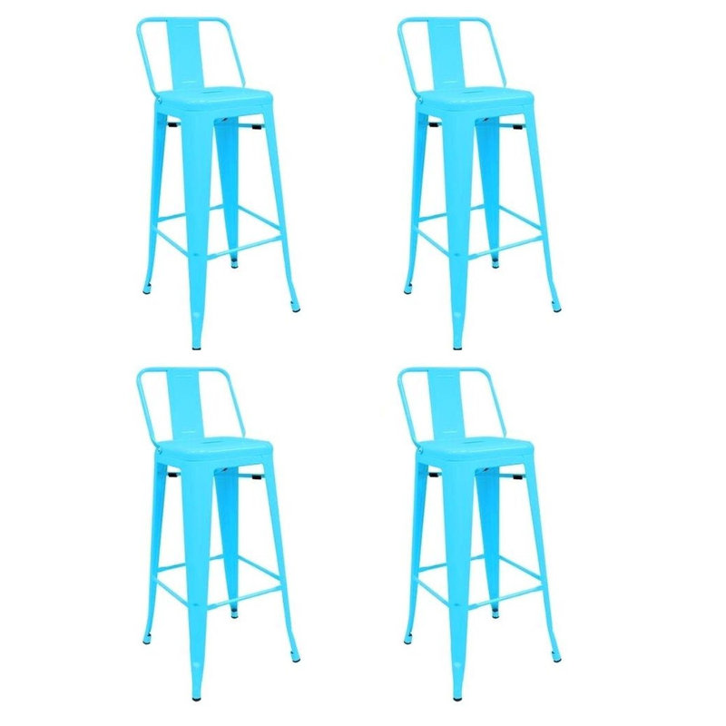Tabouret de comptoir 26 po Cazzie, Turquoise
