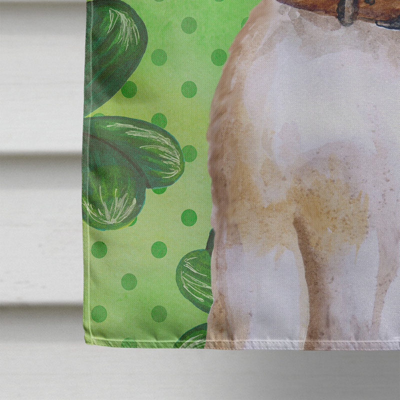 40 x 28 po en polyester à 2 côtés de la st patrick drapeau maison, Beagle brun