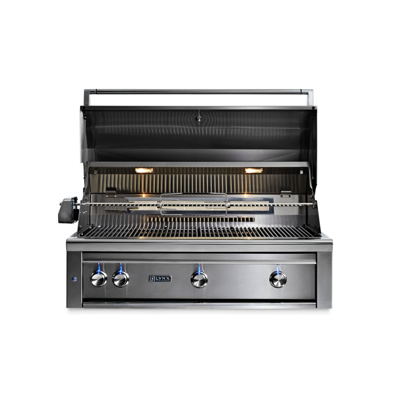 3-Burner Built-In Convertible Gas Grill with Trident Burner, Natural Gas