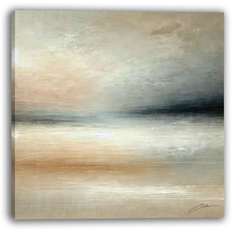 «Whispers of the Horizon: Abstract Coastal», reproduction sur toile, H 12 po x l 12 po x P 1 po