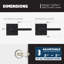 Levier de porte de passage Halifax pour couloir / garde-robe-97991893-97991891