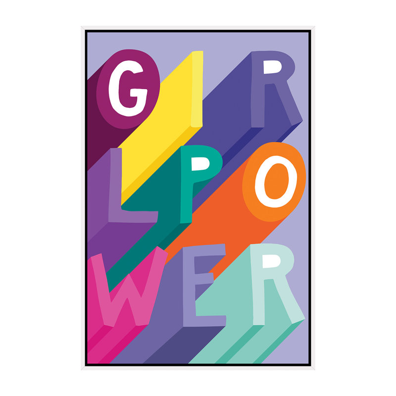 «Tween Dreamin I» par Richelle Garn - impression d'art graphique, H 60 po x l 40po x P 1,5 po, Toile blanche encadrée