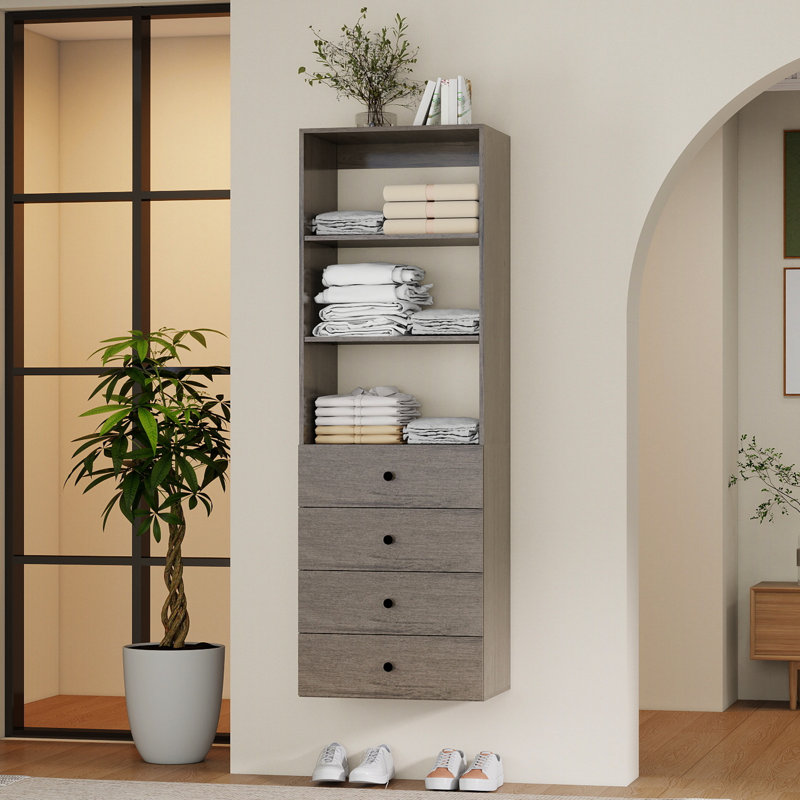 Oddveig 23.4'' Closet System, Brown