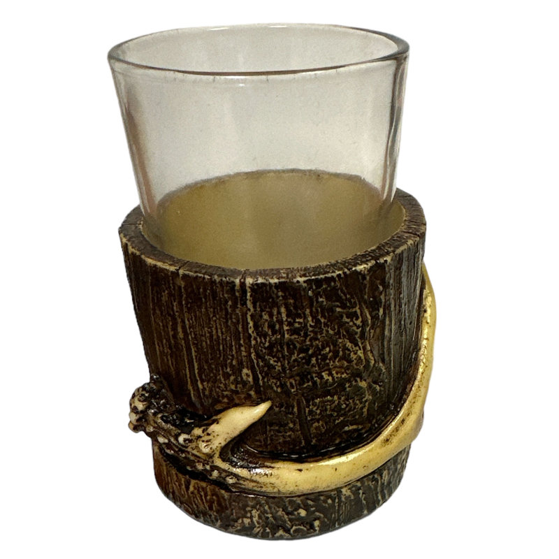 Verre à eau en bois vieilli Antler