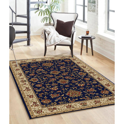 Tapis bleu marine Weisgerber