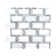 Angora Framework 13.75" x 12.25" Polished Marble Subway Mosaic Floor and Wall Tile