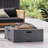 Outdoor 29" Square Wood- Burning Fire Pit, Dark Gray