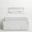 Structure de lit plateforme simple avec tiroir de rangement et support en lattes de bois sans sommier-1904134458