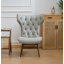 Fauteuil à oreilles et repose-pieds Jeyshan-795056313