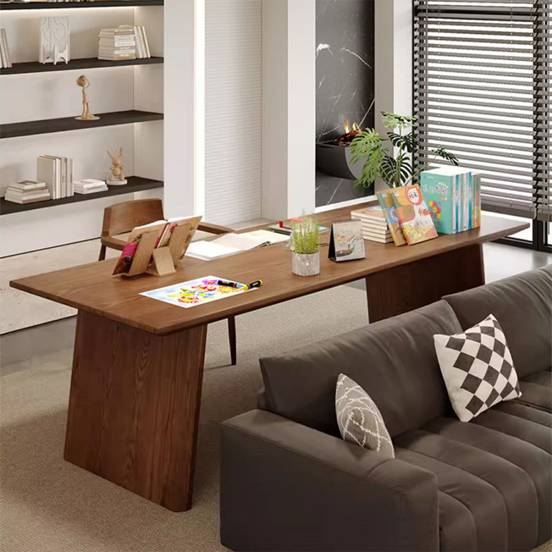 Bureau rectangulaire moderne et simple, 29.53" H x 55.12" W x 27.56" D