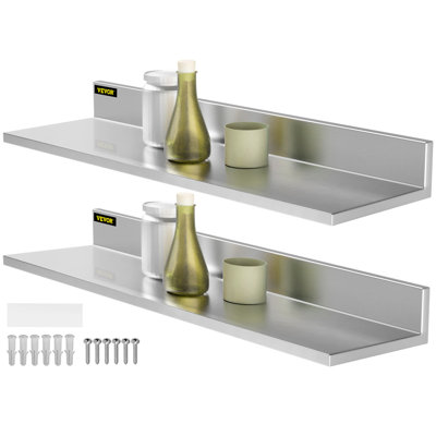 2 Piece Metal Bracket Shelf