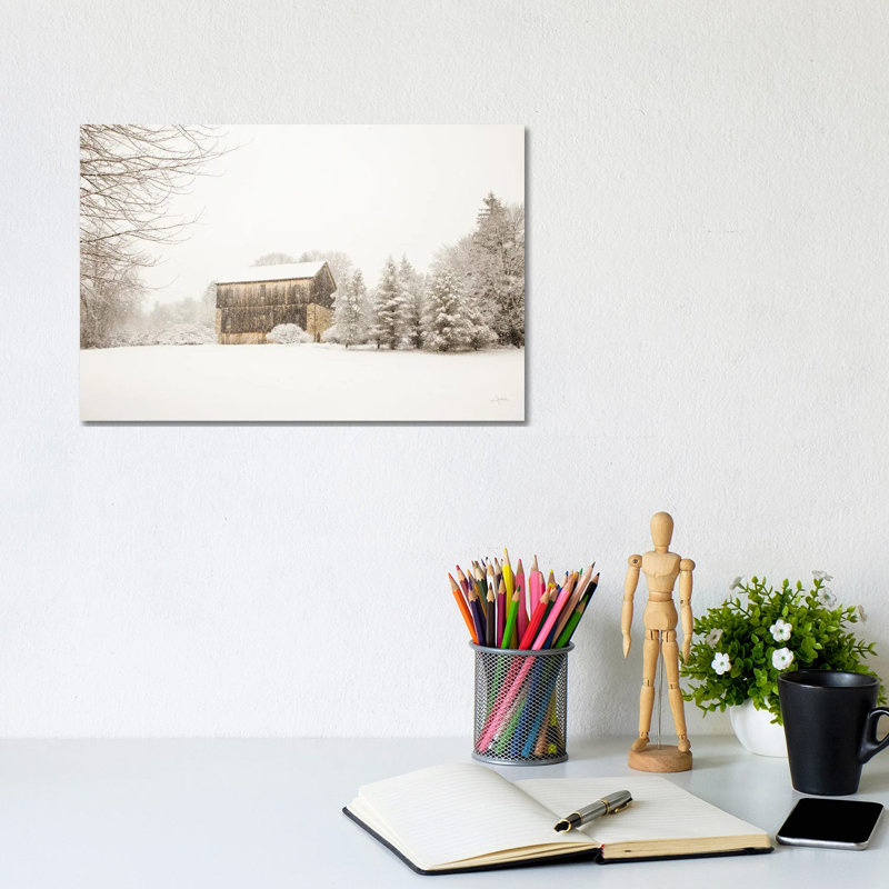 First Snow by Aledanda - Wrapped Canvas Print, 20.32 cm H x 30.48 cm W
