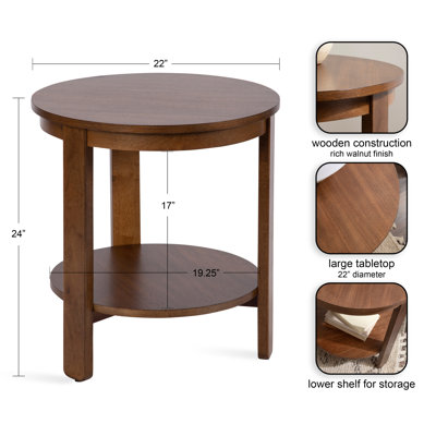 Aamnah Round Living Room Side Table