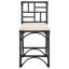 Tabouret de bar avec coussin Christine-125847878