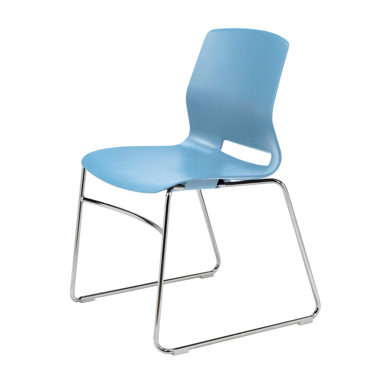 Chaise empilable Wille, Bleu ciel