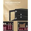 10 Pair Shoe Storage Cabinet, Black