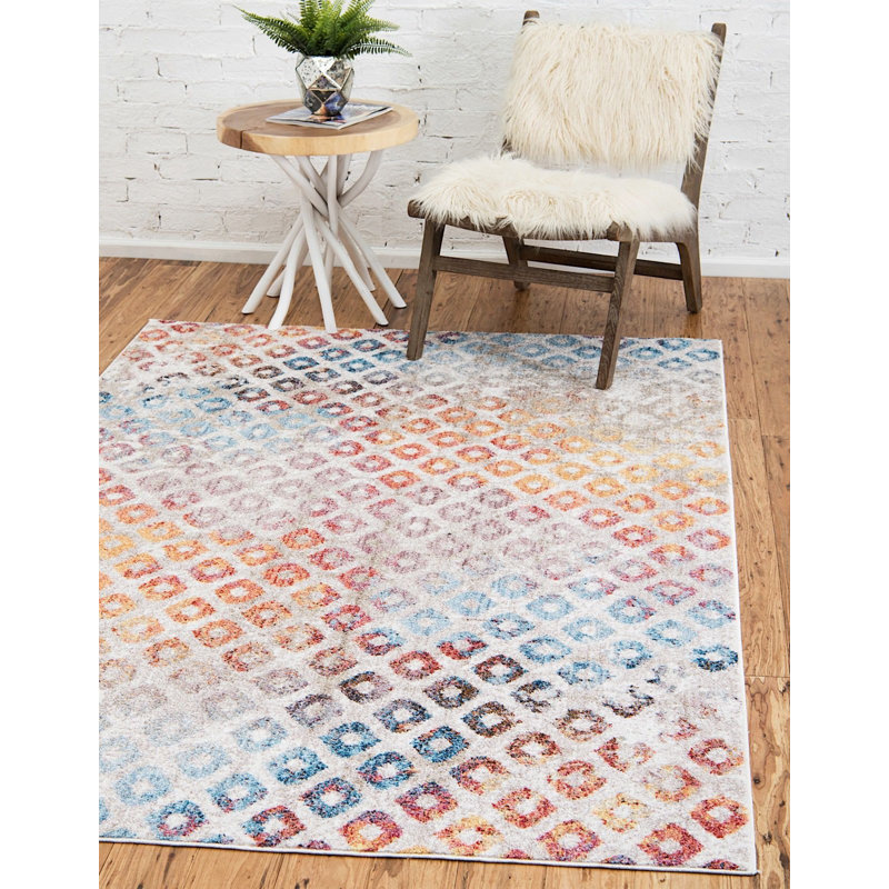Corvena Abstract Indoor Rug, Rectangle 7' x 10'
