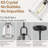 Crystal Brass Pendant Light Fixtures, Modern 8inch Pendant Lights Kitchen Island, Island Lights for Kitchen,Crystal and Matte Black Pendant Light, Indoor Pendant Lighting,E12 Bulb Included-268890102