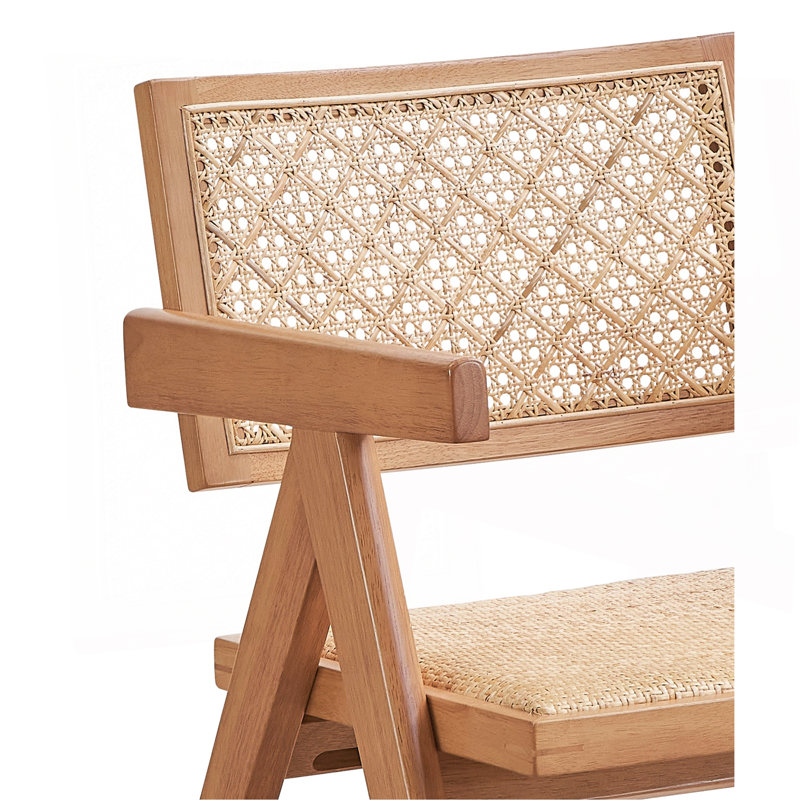Ensemble de meubles de patio en rotin et finition naturelle 6 pièces Valentina