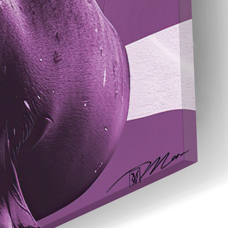 «Minimalist Seal Poster» par Momart, verre acrylique, art mural, H 24 po x l 16 po