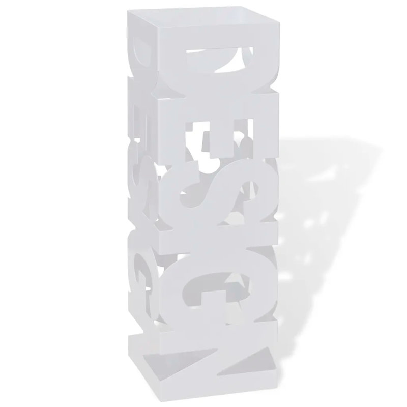 Ida Steel Freestanding Umbrella Stand, White