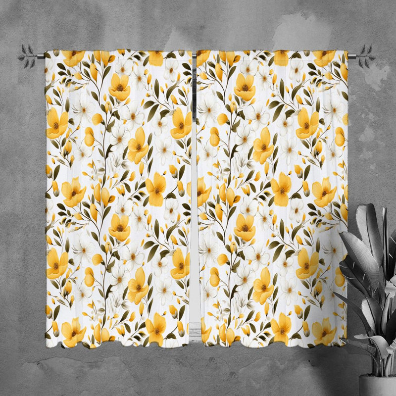 Paire de rideaux obscurcissant en polyester Rithvika, L 20 po x L 61 po