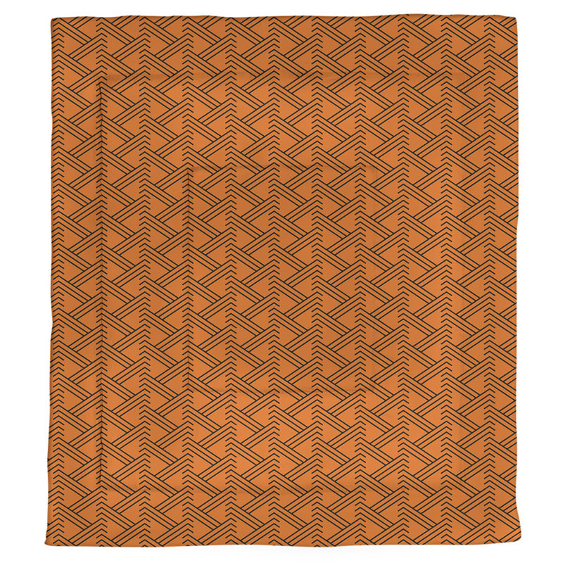 Polyester Comforter, Twin Comforter, Orange/Black