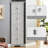 Tall Storage Cabinet With Doors And 4 Shelves For Living Room, Kitchen, Office, Bedroom, Bathroom, Bathroom Storage-2008679840