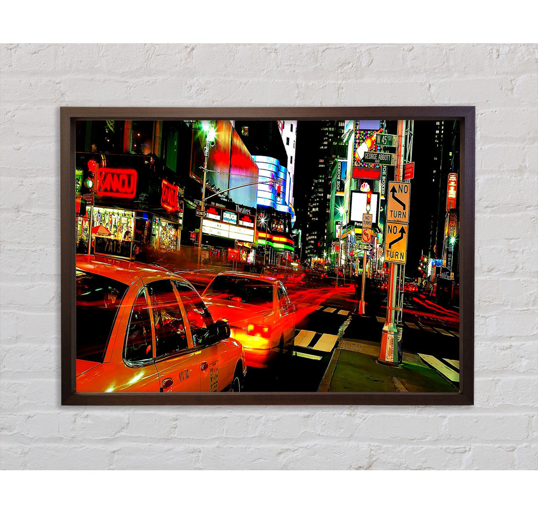 New York City Lights - Einzelne Bilderrahmen Kunstdrucke auf Leinwand