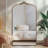 Full Length Mirror Arched Floor Mirror Metal Framed Mirror Dressing Mirror Oversized Wall Mirror