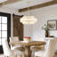 Lustre tambour moderne à 4 lumières à intensité variable 18 po Aasim-1158406362