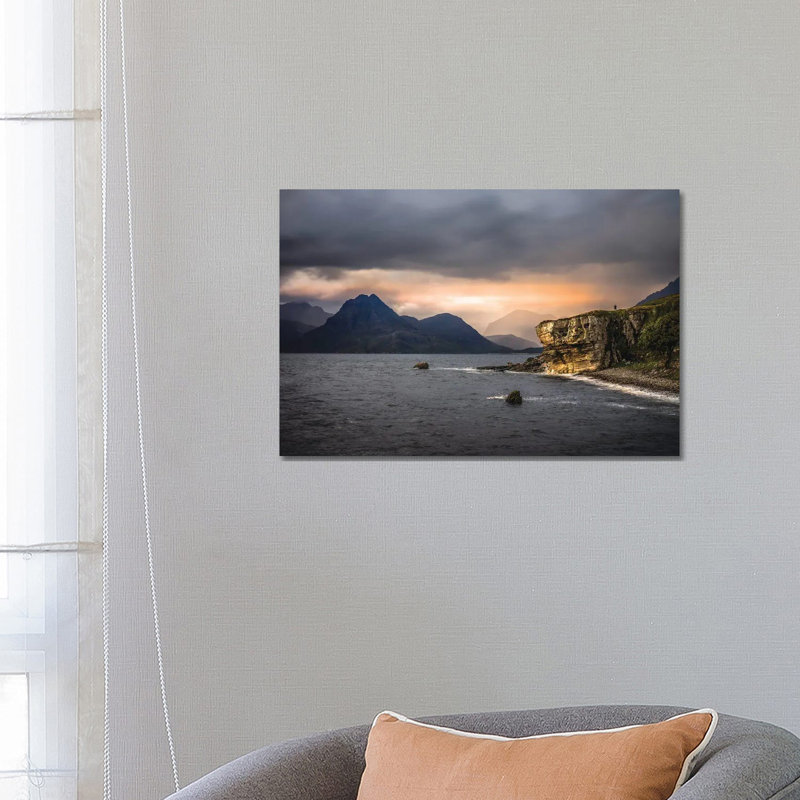 Scottish Cliffs At Elgol by Ansel Adams - Wrapped Canvas Print, 66.04 cm H x 45.72 cm W x 1.91 cm D