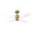 Hand Rubbed Antique Brass/Matte White